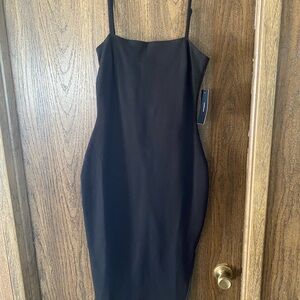 LuLu's Black Curve Bodycon Dress- NWT